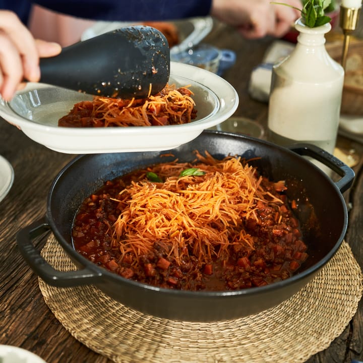 Wok med glaslåg Ø30 cm 4,4 L, Sort STAUB