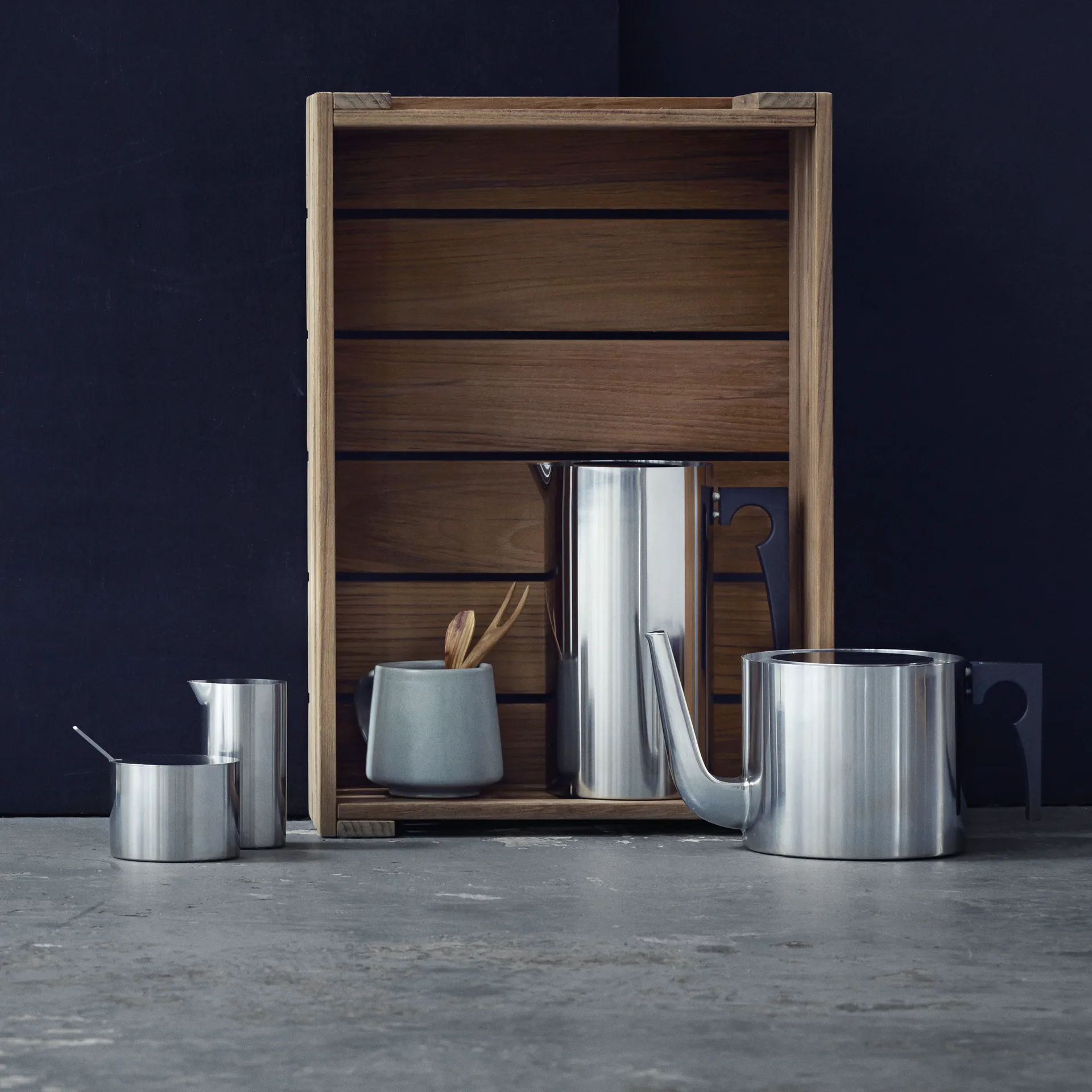 AJ cylinda-line flødekande 15 cl, Rustfri Stelton