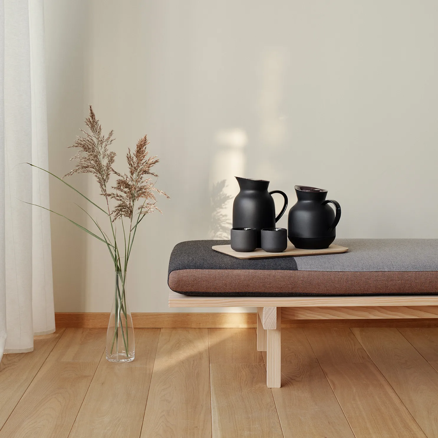 Amphora termokande til kaffe 1 L, Soft black Stelton