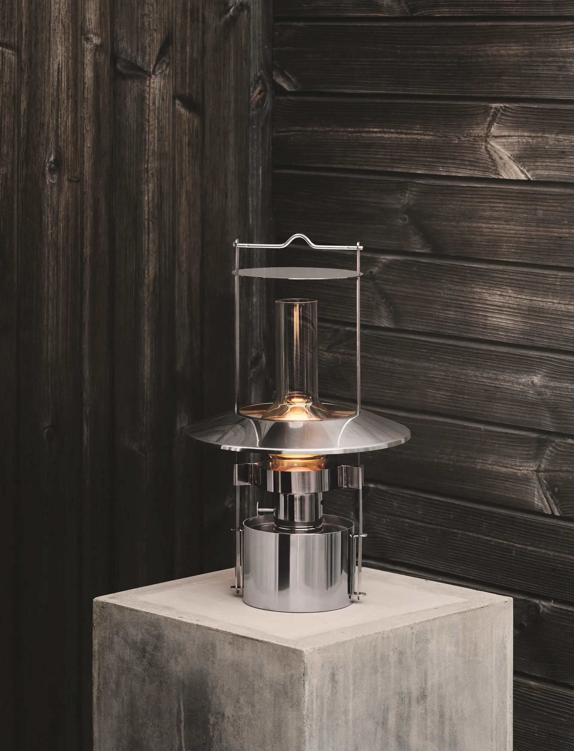 EM portabel skibslampe 43 cm, Steel Stelton