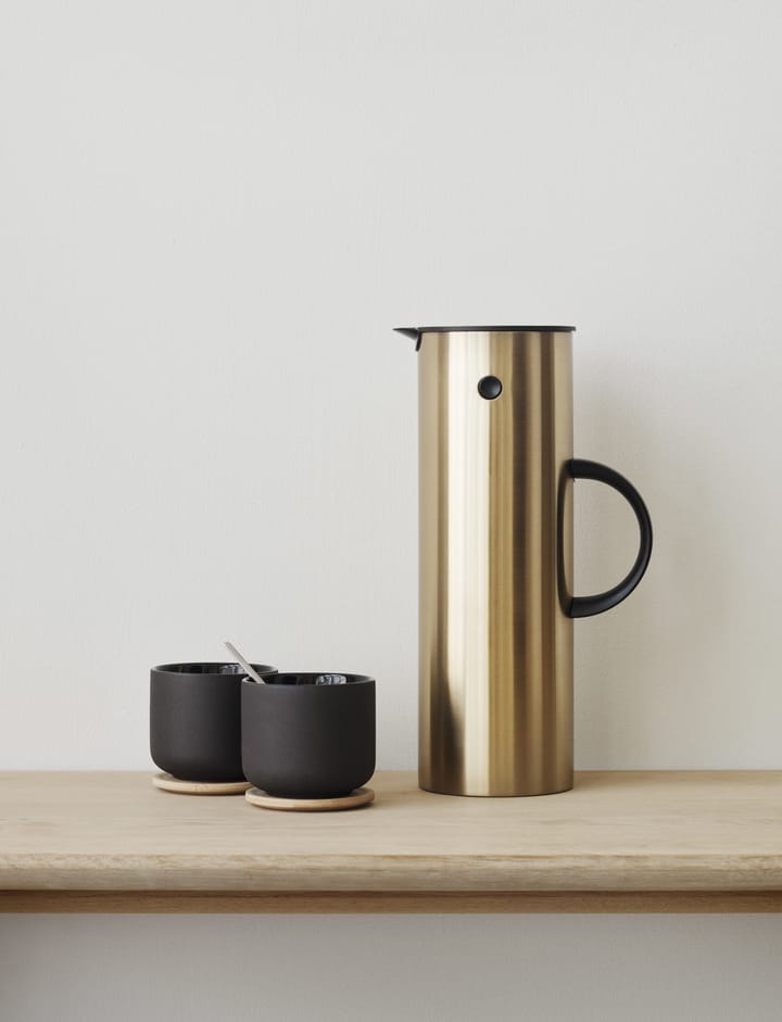 EM77 Stelton termokande 1 l, Brushed brass Stelton