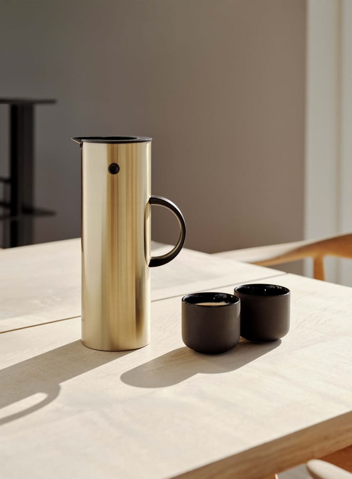 EM77 Stelton termokande 1 l, Brushed brass Stelton