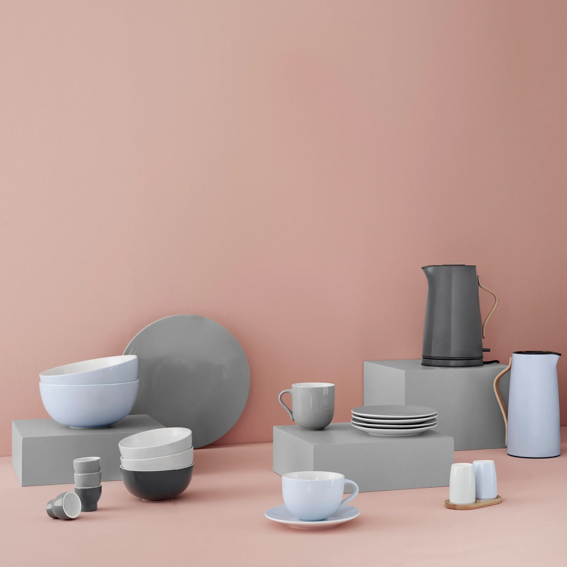 Emma tallerken 2 stk, grå Stelton