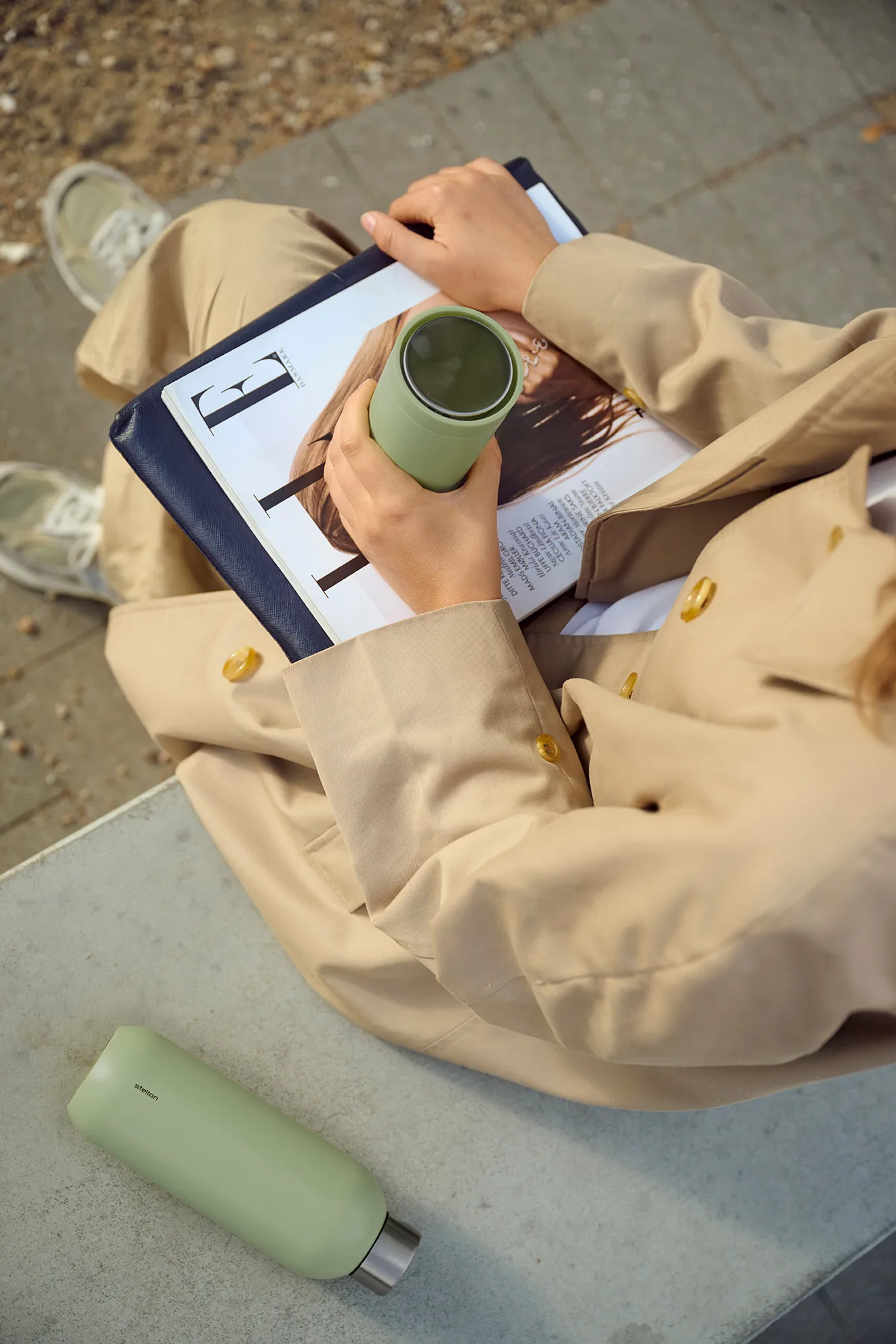 Keep Cool termoflaske 0,6 L, Soft fern green Stelton