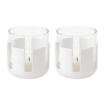 Luna fyrfadsstage 2-pak - Soft white - Stelton