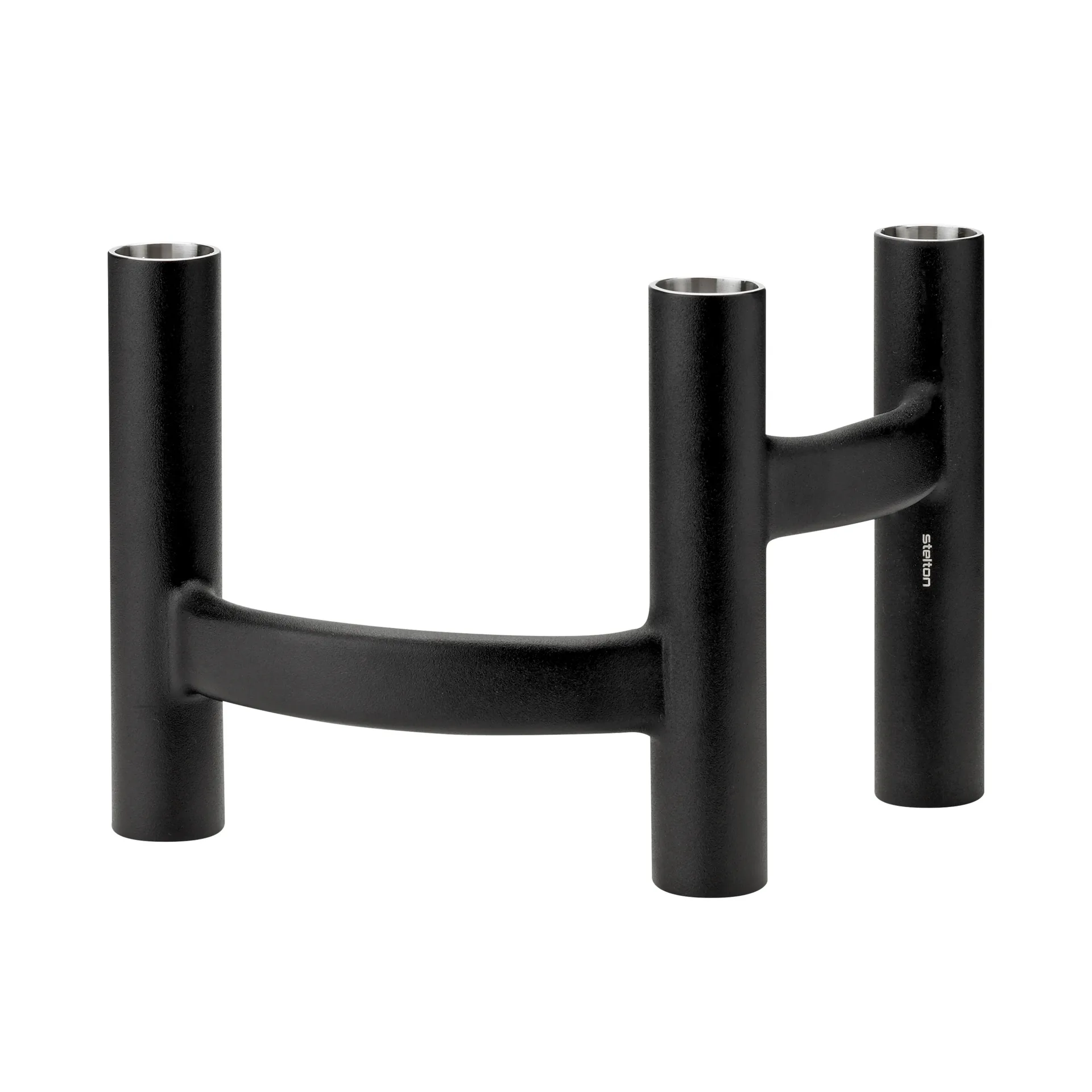 Ora trearmet lysestage, Sort Stelton
