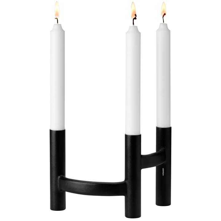Ora trearmet lysestage, Sort Stelton