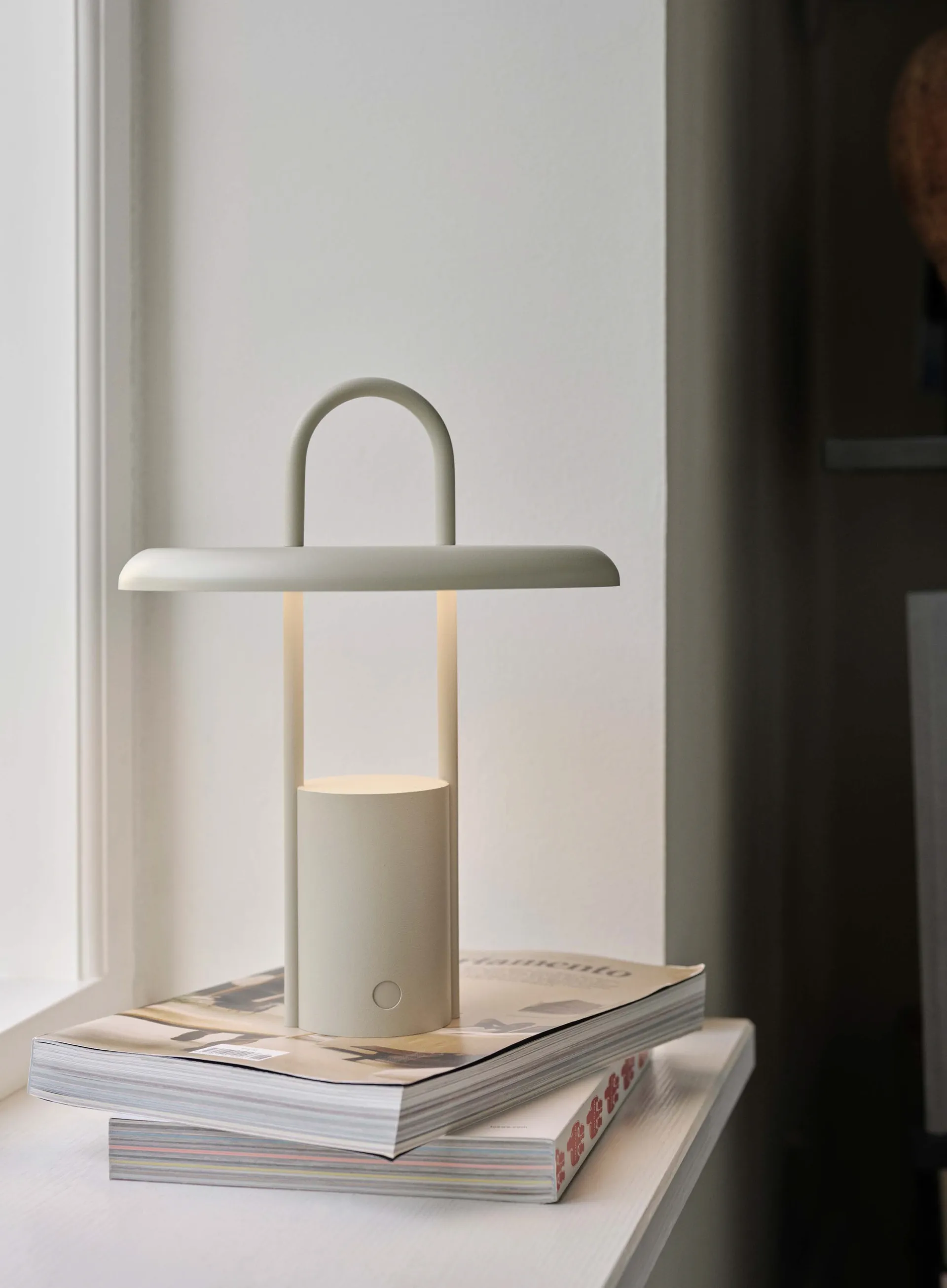 Pier LED-lampe bærbar 25 cm, Sand Stelton
