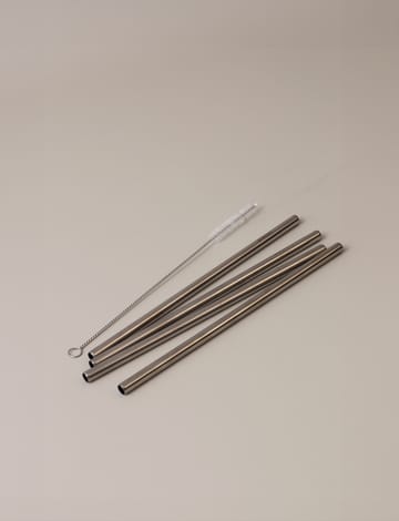 Stelton genanvendelige sugerør 4-pak - Steel - Stelton