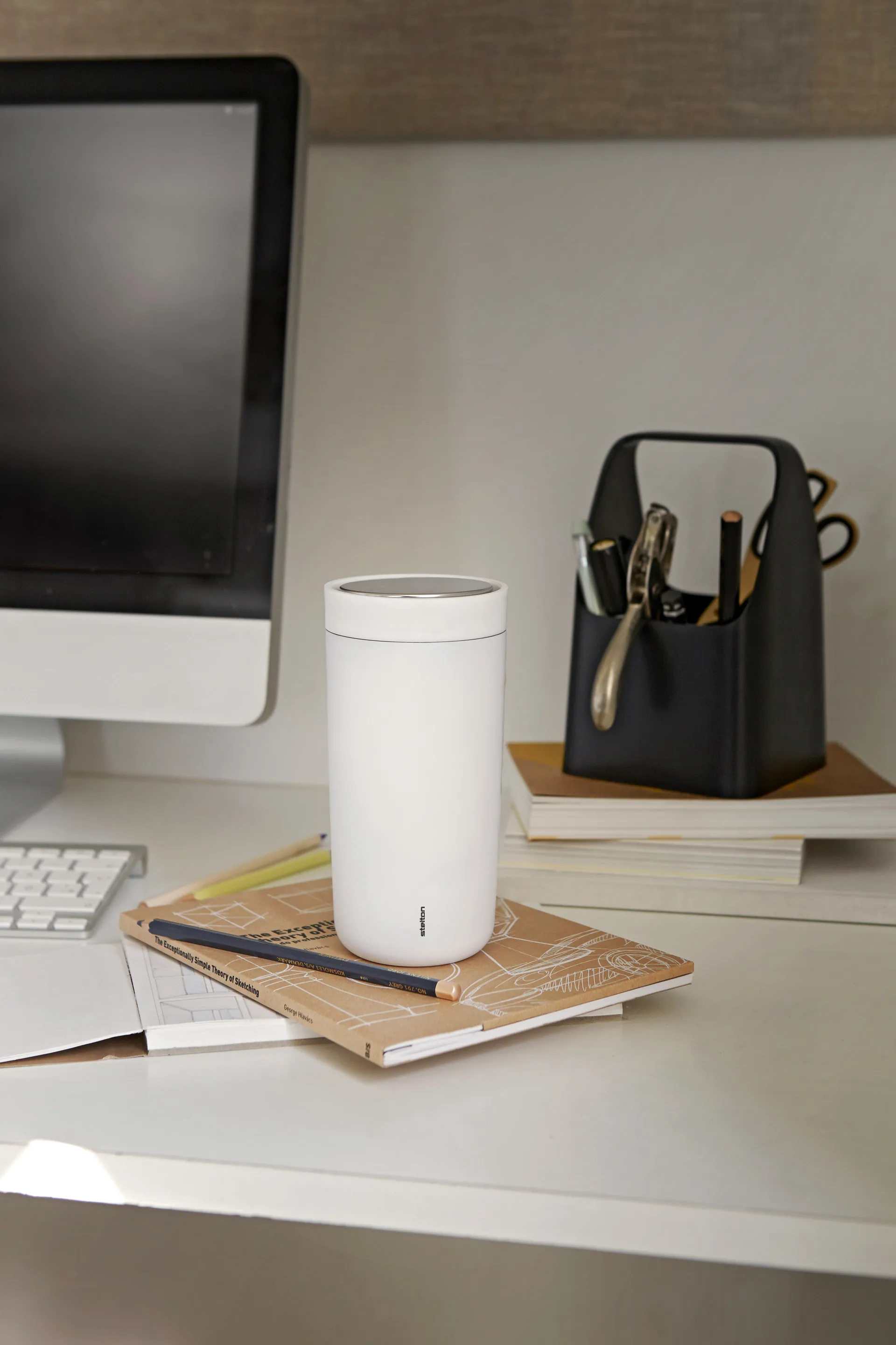 To Go Click termokrus 0.4 l, Soft black Stelton