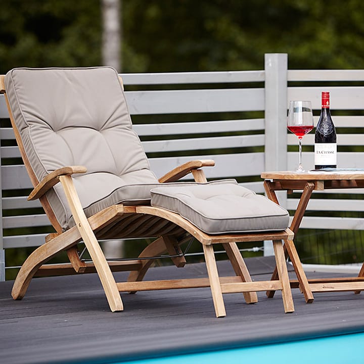 Alnö sidebord Ø55 cm, Teak Stockamöllan