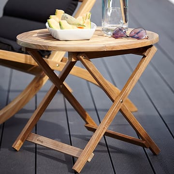 Alnö sidebord Ø55 cm - Teak - Stockamöllan