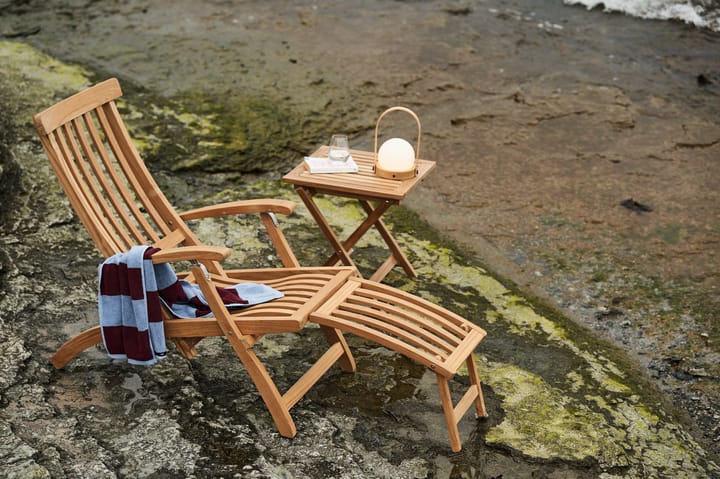 Lobby dækstol teak - inkl. bakke og regnovertræk - Stockamöllan