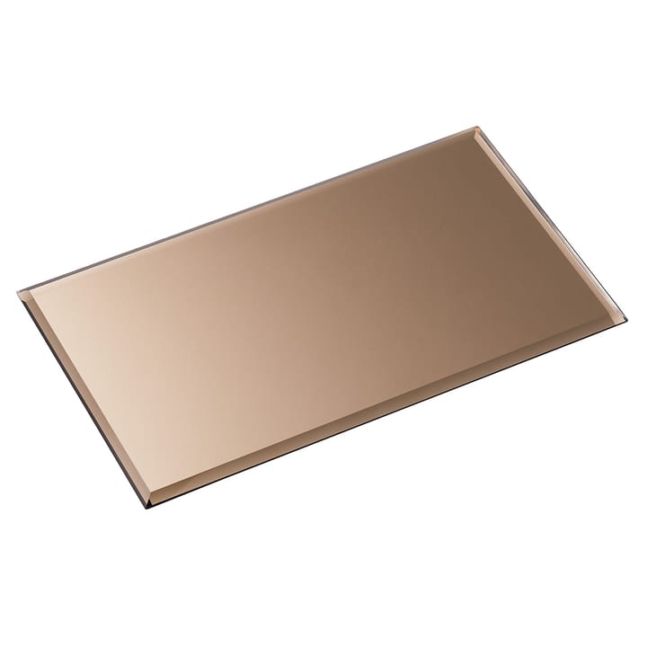 Nagel glasplade rectangular - Smoked brown - STOFF