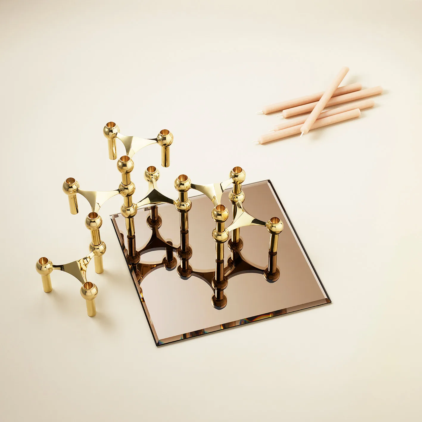 Nagel glasplade square, Smoked brown STOFF