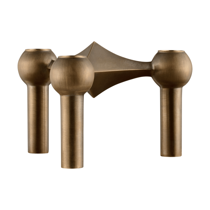 Nagel lysestage - Bronzed brass - STOFF