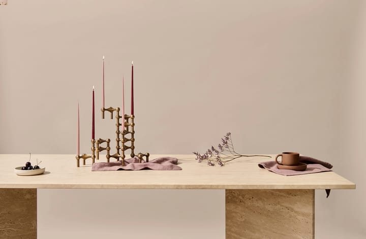 Nagel lysestage, Bronzed brass STOFF