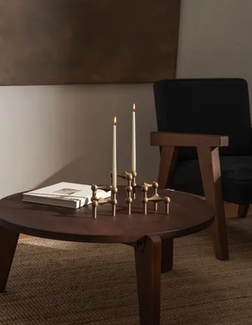 Nagel lysestage - Bronzed brass - STOFF