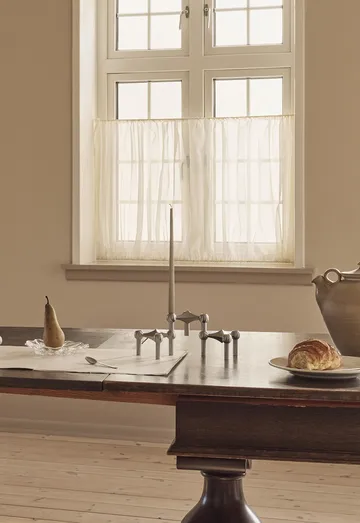 Nagel lysestage - Børstet krom - STOFF