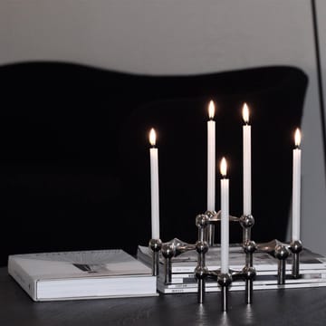 Nagel lysestage - krom - STOFF