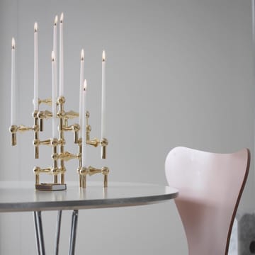 Nagel lysestage - messing - STOFF
