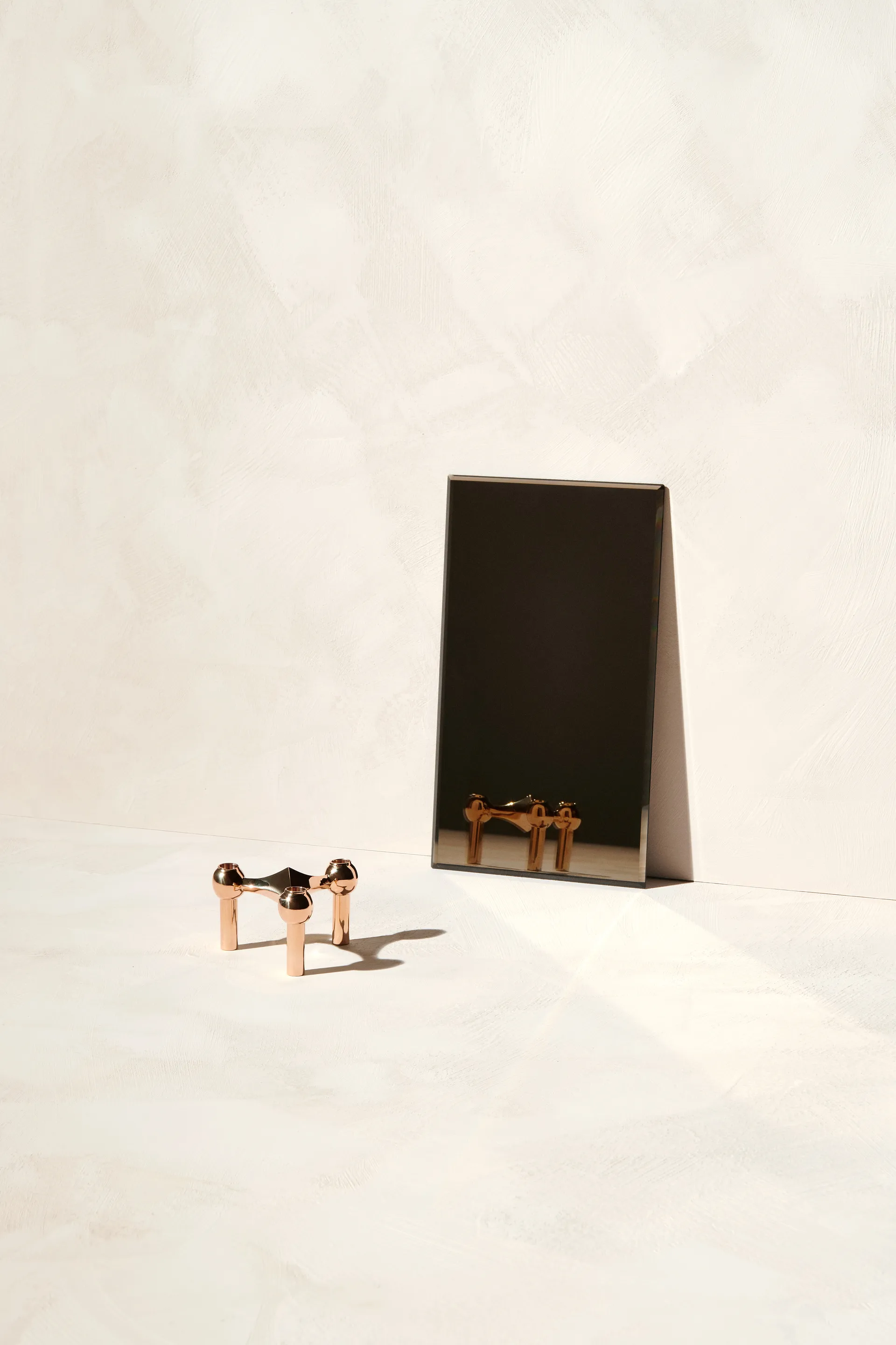 Nagel lysestage, Roséguld STOFF