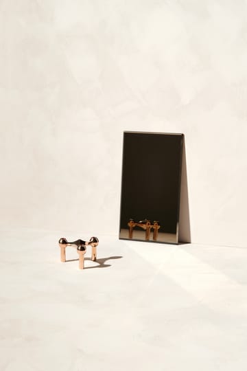 Nagel lysestage - Roséguld - STOFF