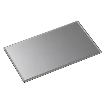 Nagel glasplade rectangular - Smoked black - STOFF Nagel