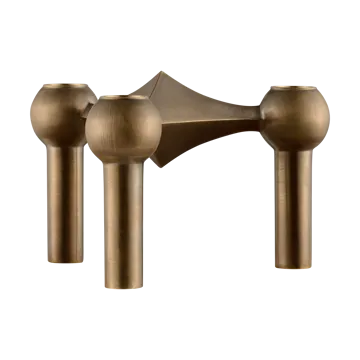 Nagel lysestage - Bronzed brass - STOFF Nagel
