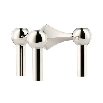 Nagel lysestage - krom - STOFF Nagel