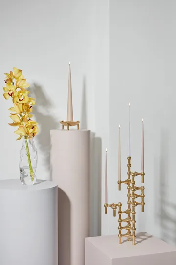 Nagel lysestage - messing - STOFF Nagel