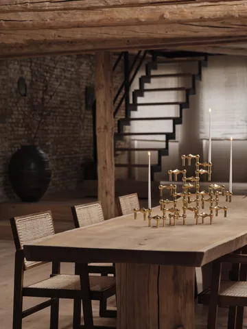 Nagel lysestage - messing - STOFF Nagel