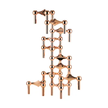 Nagel lysestage - Roséguld - STOFF Nagel