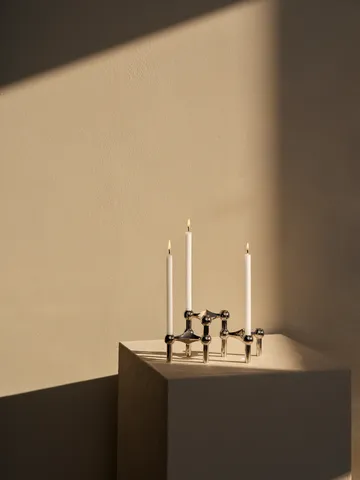 Nagel paraffinlys 12 pak - hvid - STOFF Nagel