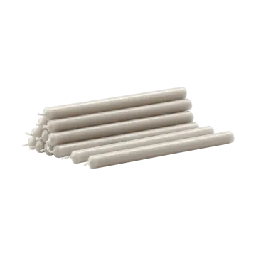 Nagel paraffinlys 12 pak - Linen grey - STOFF Nagel