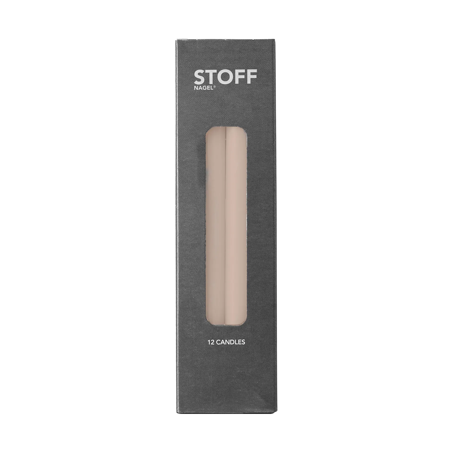 Nagel paraffinlys 12 pak, Beige STOFF