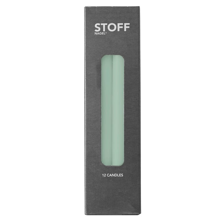 Nagel paraffinlys 12 pk - Lysegrøn - STOFF