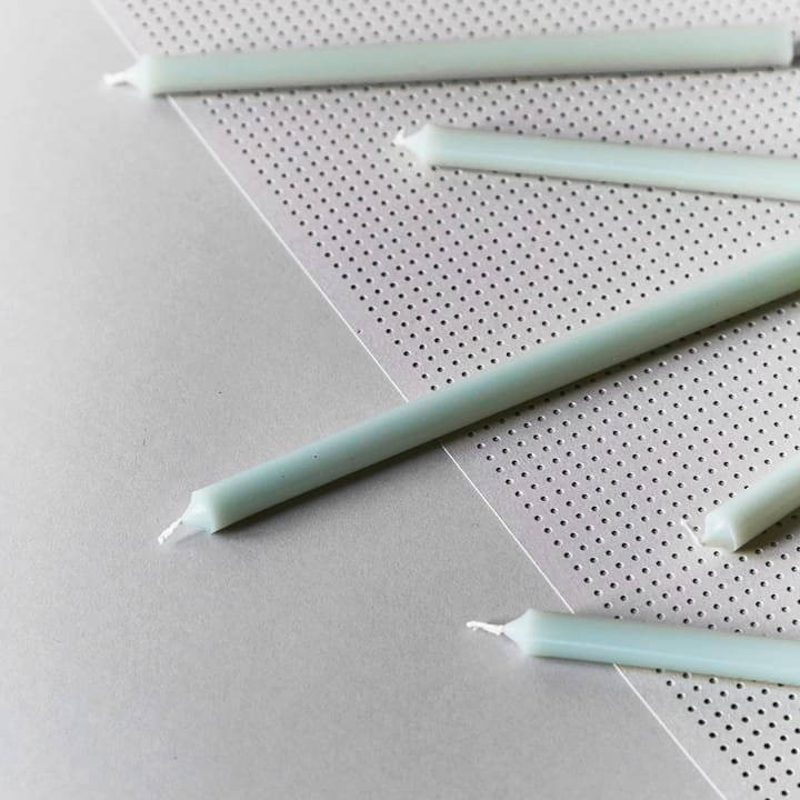Nagel paraffinlys 12 pk, Lysegrøn STOFF