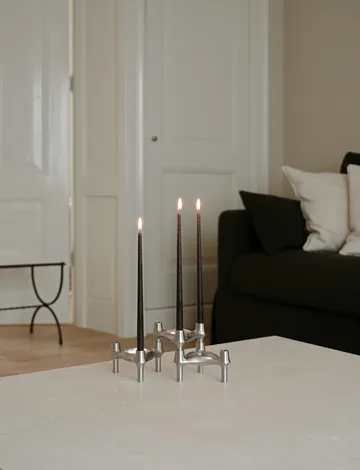STOFF Nagel kronelys by ester & erik 6-pak - Espresso - STOFF Nagel