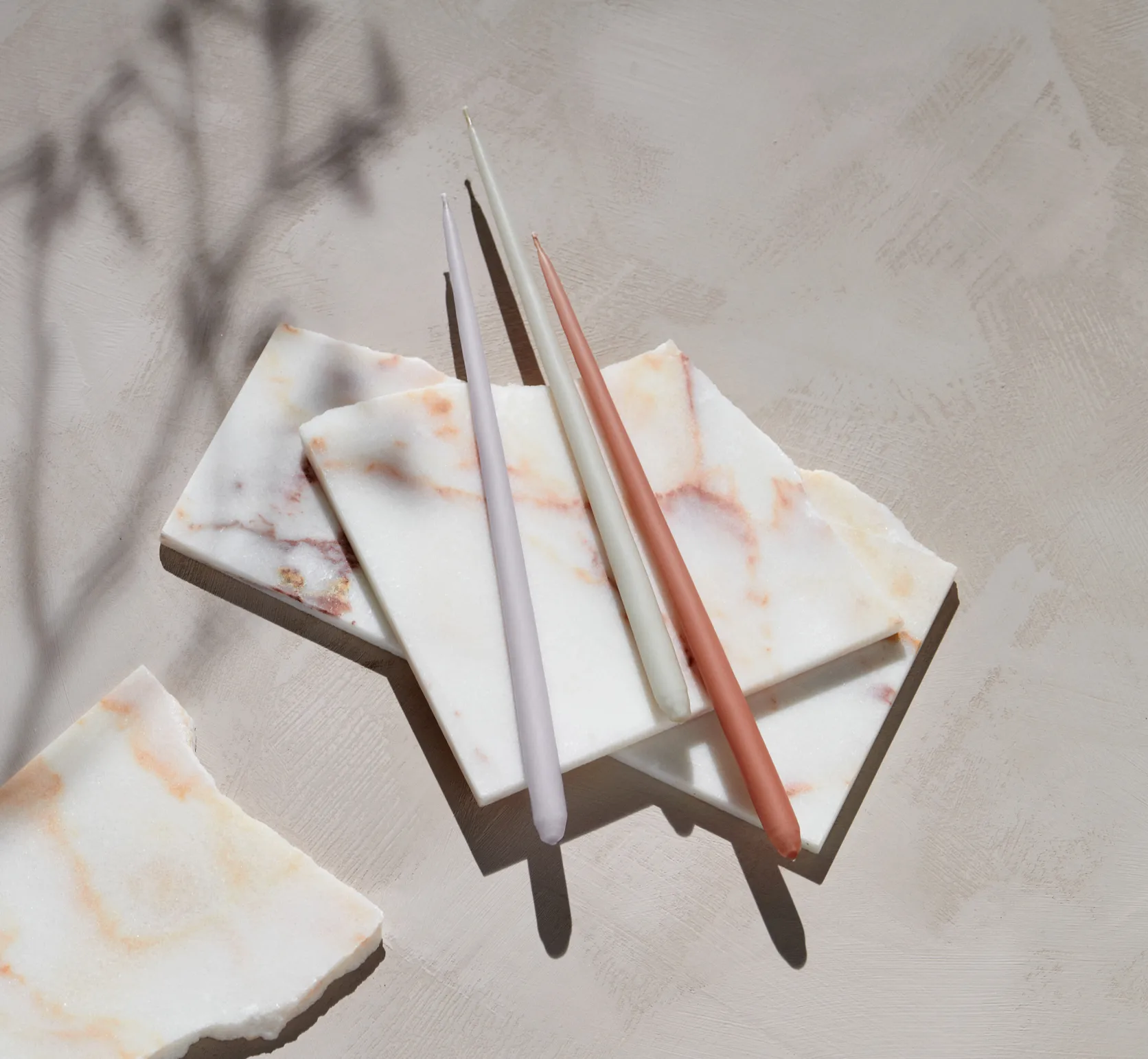 STOFF Nagel kronelys by ester & erik 6-pak, Light lavender STOFF Nagel