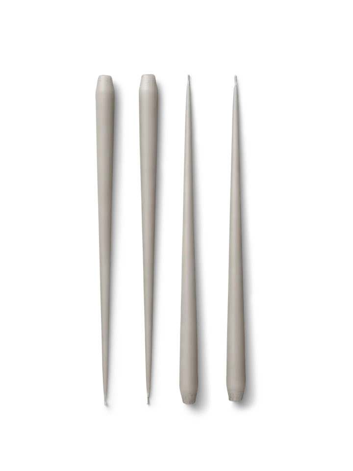 STOFF Nagel kronelys by ester & erik large 4-pak - Sand - STOFF Nagel