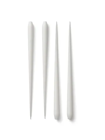 STOFF Nagel kronelys by ester & erik large 4-pak - White - STOFF Nagel