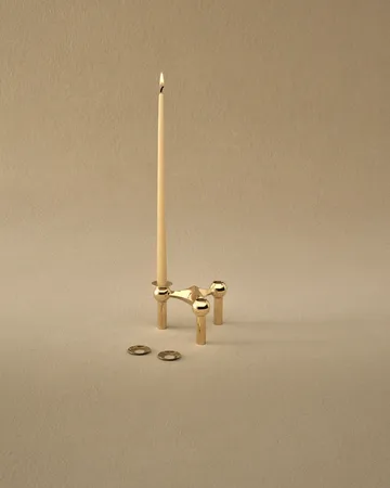 STOFF Nagel lysemanchet 3-pak - Solid messing - STOFF Nagel