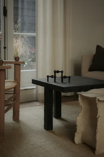 STOFF Nagel lysestage 3-pak - sort - STOFF Nagel