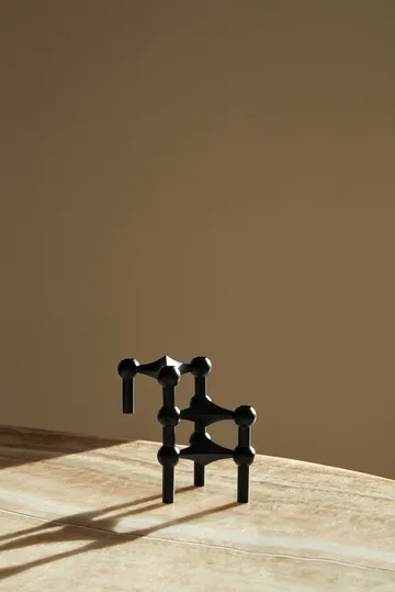 STOFF Nagel lysestage 3-pak - sort - STOFF Nagel