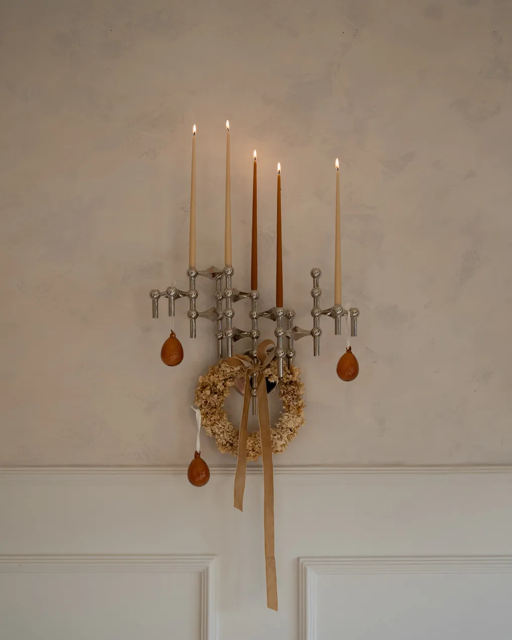 STOFF Nagel lysestage væg, Chrome STOFF Nagel