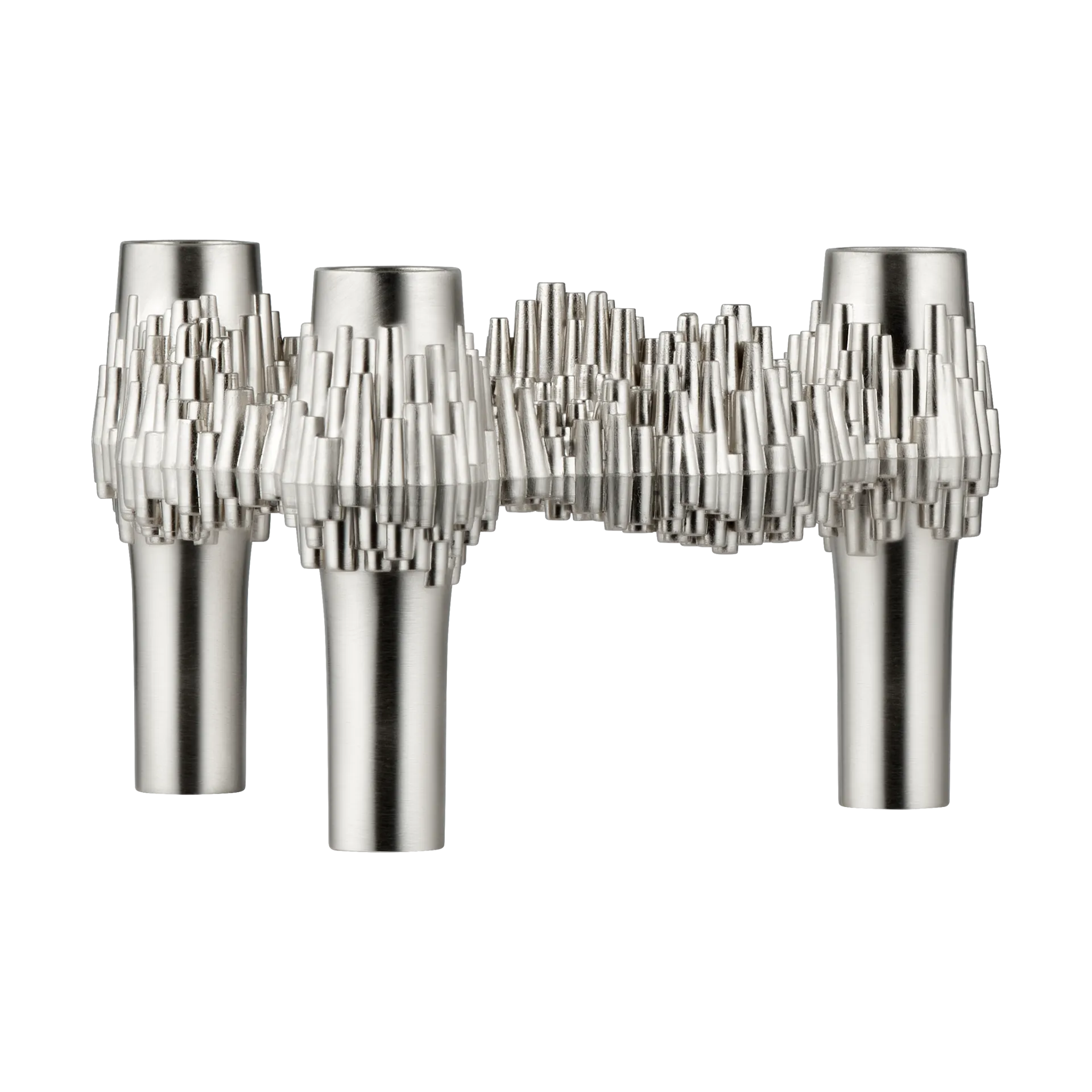 STOFF Nagel Quist lysestage, Børstet krom STOFF Nagel