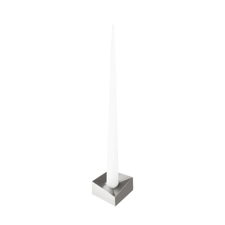 STOFF Nagel reflect lysestage large 3,2 cm - Børstet krom - STOFF Nagel