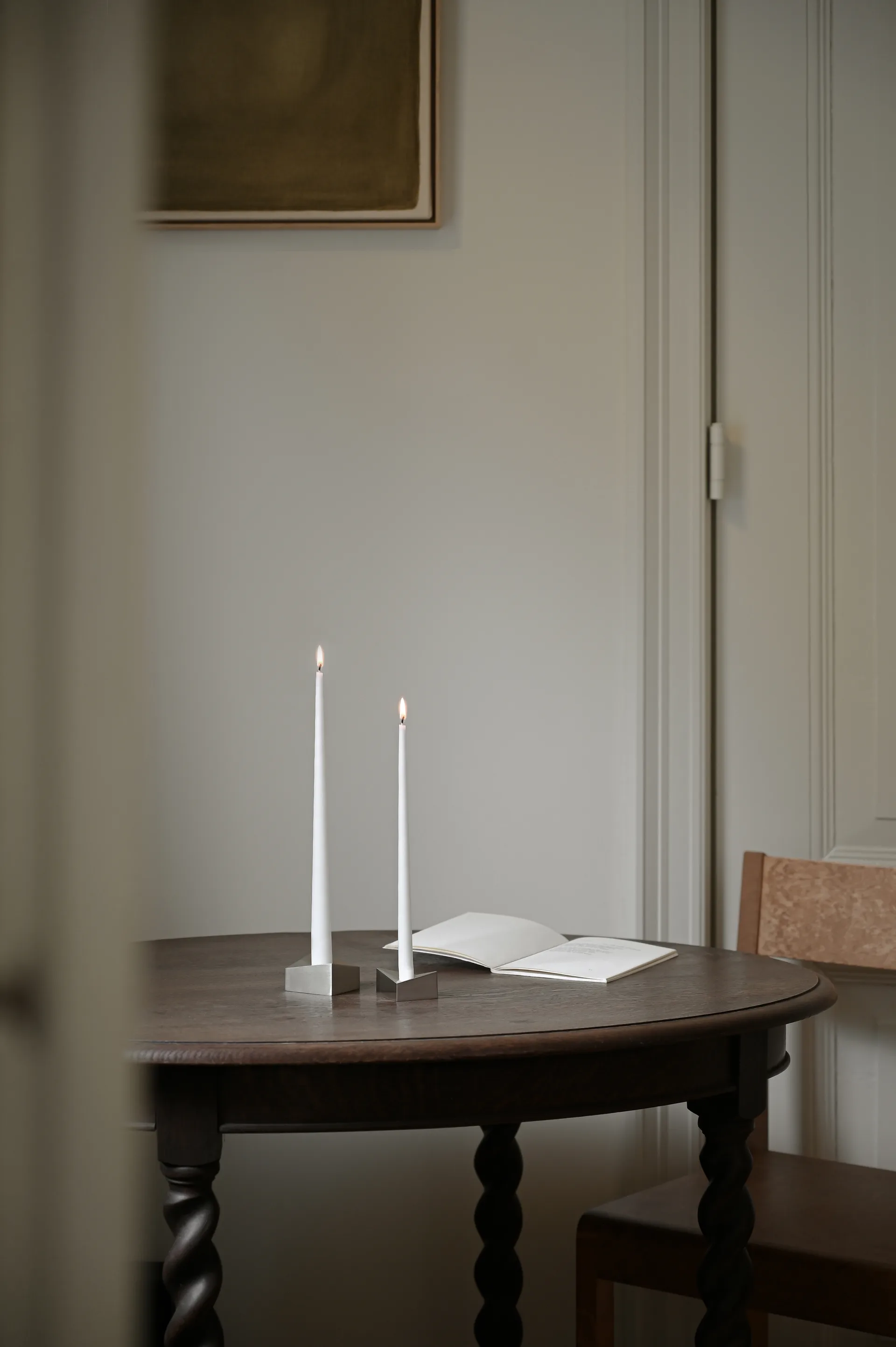 STOFF Nagel reflect lysestage small 2,7 cm, Børstet krom STOFF Nagel