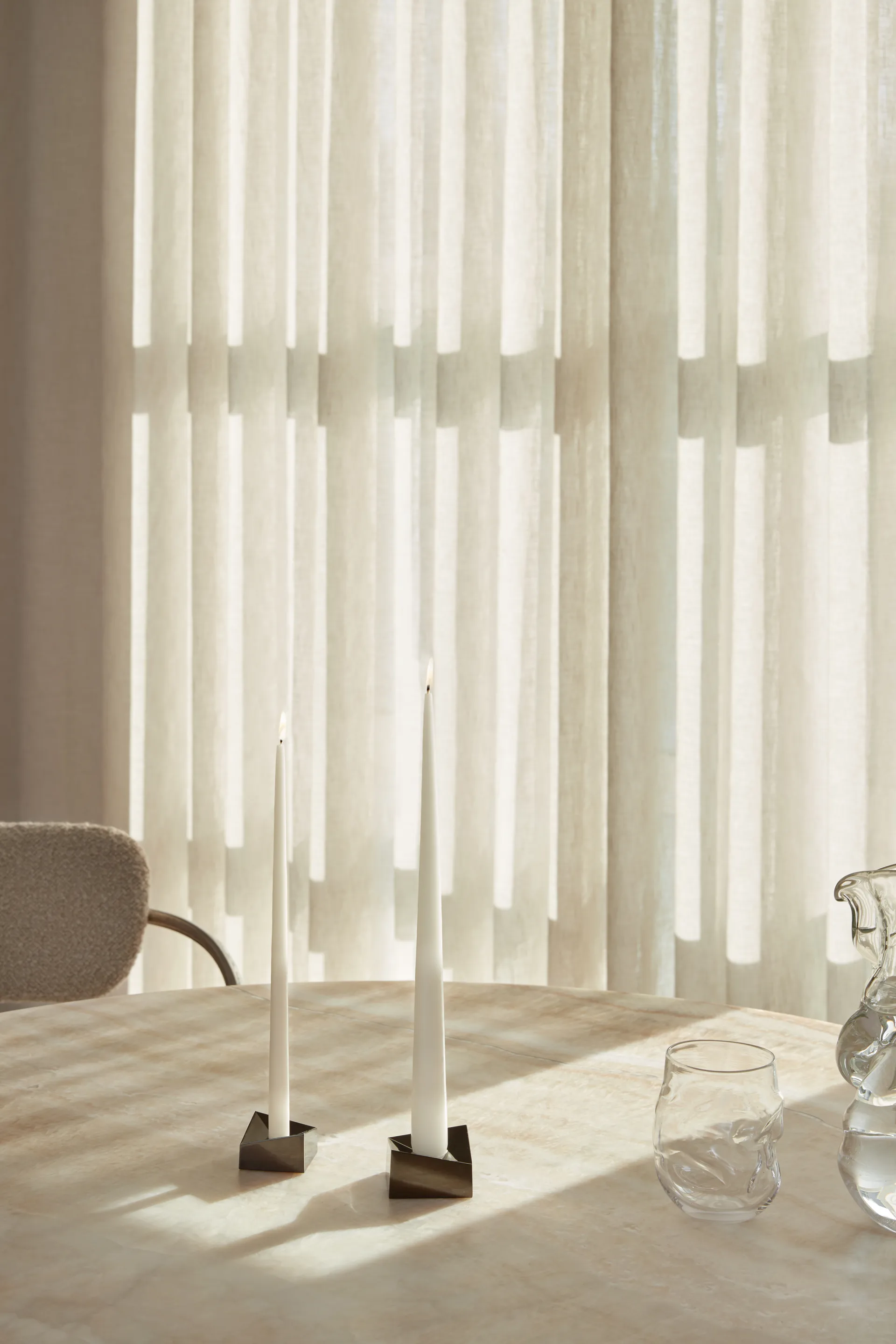 STOFF Nagel reflect lysestage small 2,7 cm, Sort krom STOFF Nagel